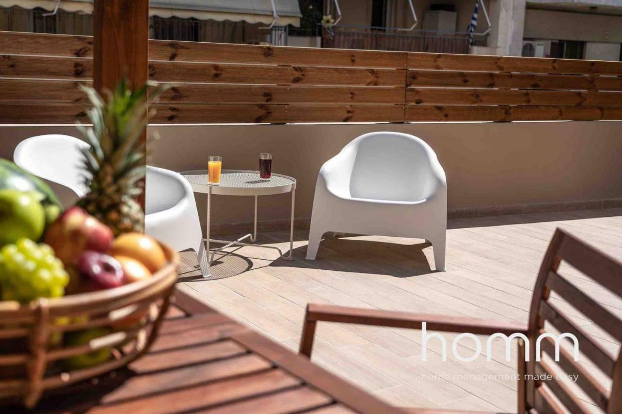 Nemeseos 1St Floor Homm Apartment With Roof Garden And Wading Pool Афіни Екстер'єр фото